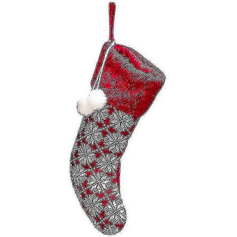 Chaussettes de Noël élégantes et raffinées, sac cadeau, motif de Noël, décoration de Noël