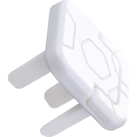 Lot de 20 cache-prises en plastique ignifugé, isolant et sécurisé pour les enfants (90 cm), blanc.