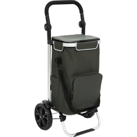 Carro de la compra verde de 2 ruedas - 5five (1/5)