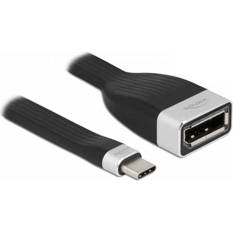 Delock FPC Flachbandkabel USB Type-C zu DisplayPort (DP Alt) 4K 60 Hz 13,5 cm
