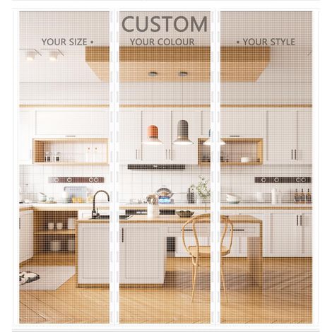 Moustiquaire Porte sur Mesure – Rideau Magnétique Personnalisable pour Porte Fenêtre, Baie Coulissante et Porte d'Entrée – Anti-Moustiques et Insectes – Sans Perçage, Installation Facile (1/5)