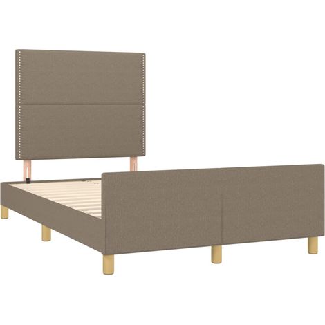 Giroletto senza Materasso Tortora 120x190 cm Tessuto vidaXL (1/4)