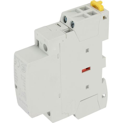Contacteur alternatif bipolaire 16A 220V/230V 1NO 1NF 50/60Hz rail DIN domestique (1/5)