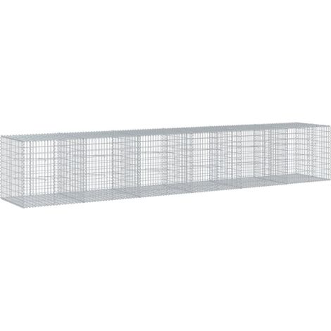 Maison Exclusive - Gabione mit Deckel 600x100x100 cm Verzinktes E