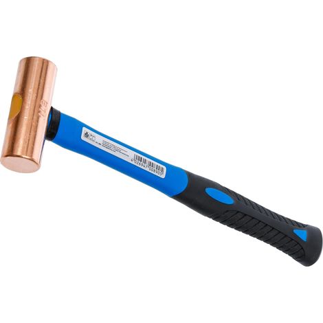 Marteau en cuivre manche en fibres de verre Ø 27 mm tête 454 g (1 lb) (1/5)
