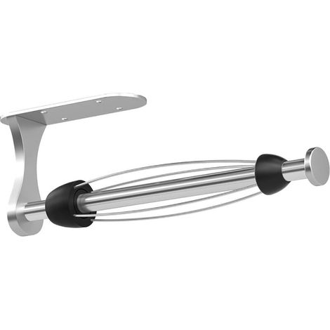Kitchen Roll Holder Without Drilling, One-Handed Tear-Off, Stainless Steel Kitchen Utensils, Under Cabinet, Wall, Kitchen Rolls, Bathroom, Silver, Self-Adhesive Roll Holder for Kitchen Storage & Organ (1/4)