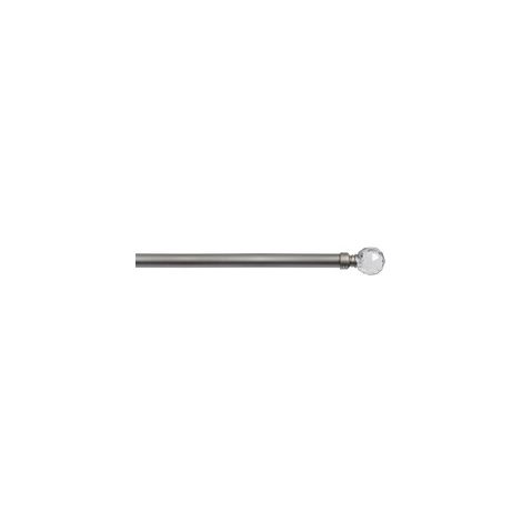 6 x BASTONE METALLO D 20/19 120/210CM LUCE NICHEL