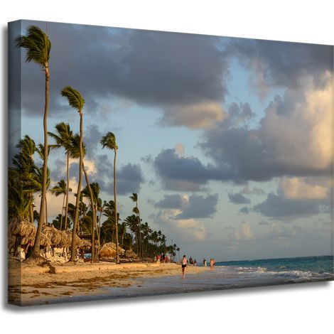 Impression sur toile Nature Île tropicale 40x30 cm