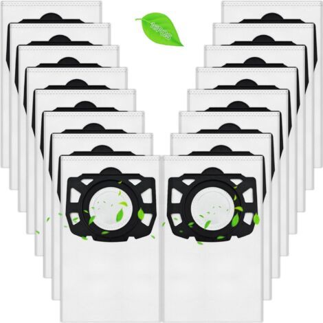 Kärcher vacuum cleaner bags, compatible with WD4, WD5, WD6, WD5P, WD6P, MV 4, MV 5, MV 6, high-efficiency filtration, dustproof seal, compatible with Kärcher 2.863-006.0 (16)--DTEKGAZ