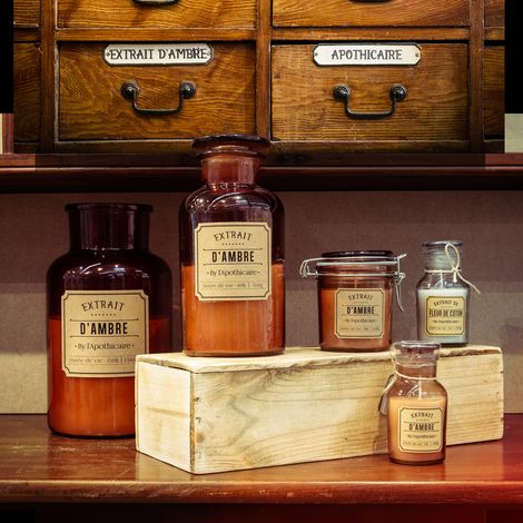 Bougie - HOME DECO FACTORY - Parfumée - Ambre - Marron
