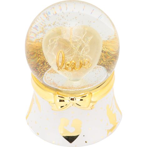 Artificial Crystal Ball Music Box LED Light Electric Music Box Gift Ornament Decoration (1/5)