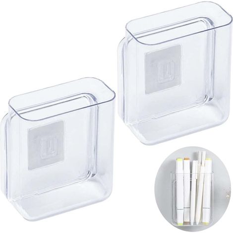 2-teiliger Fernbedienungshalter, tragbarer Fernbedienungsorganizer, transparente Wandaufbewahrungsbox, Wandhalterung für Fernbedienung, für Schlafzimmer, Nachttisch