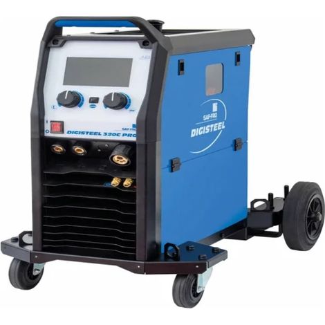 Poste à souder inverter MIG-MAG 400V – Courant max 320A – Réglage automatique – Soudage précis pour acier et inox – Écran couleur TFT 7' – Saf-Fro (1/2)