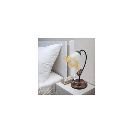 Lampade da Tavolo Vintage in Ferro-Vetro singola e doppia AUTUNNO