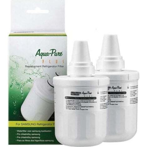 2 pièces compatibles avec filtre de réfrigérateur Samsung DA29-00003F Aqua-Pure Plus, compatible avec 3G, 3A, 3B, 3D DA97-06317A HAFCU1 WF289 WSS-1 WFC2201 HDX FMS-1 RWF1100A. (1/4)