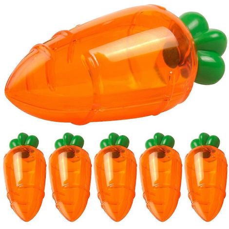 Boîte cadeau de 6 chocolats en forme de carotte, idéale pour Pâques et autres fêtes.-12x5cm-Orange (1/2)