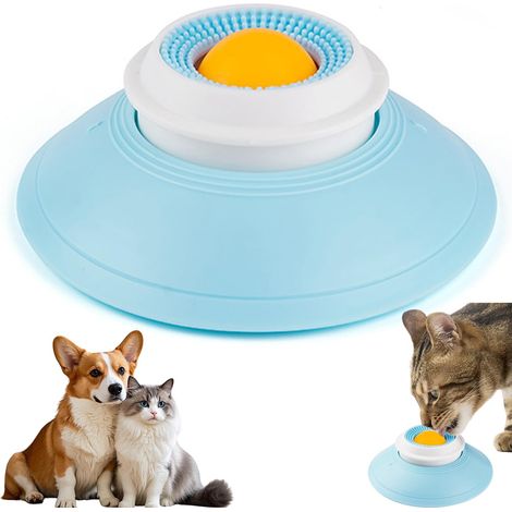 Jouet intelligent pour chien - Balle à lécher pour chien - Avec ventouse - Avec boule rotative intégrée - Jouet pour chien - Jouet pour lécher les chiens et les chiots (1/5)