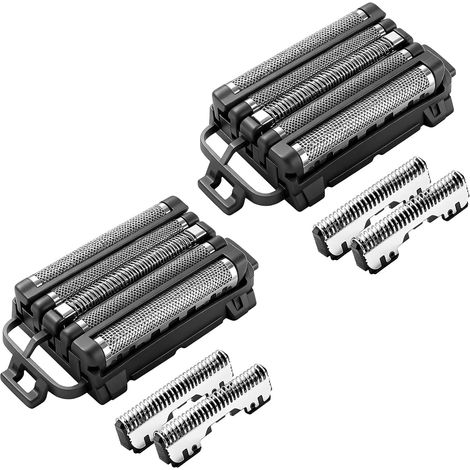 Replacement Blades and Grids Compatible with WES9032Y ES-LV97, ES-LV95, ES-LV81, ES-LV69, ES-LV67, ES-LV65 and ES-LV61 Electric Shavers (2 Pcs) (1/5)
