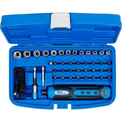 CACCIAVITE ELETTRICO CON PUNTE E BUSSOLE - SET BGS 41 PEZZI