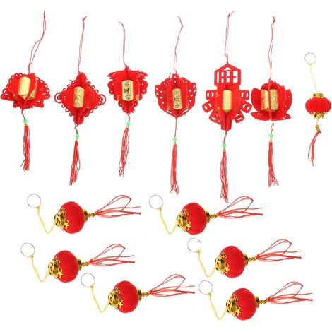 Ensemble de 6 pendentifs et bonsaïs décoratifs à suspendre pour le Nouvel An chinois (1/5)
