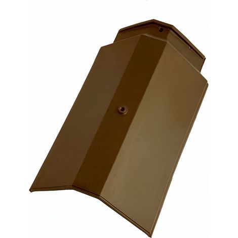 Faîtière arêtier angulaire ventilé brun pour Actua, Duplex, Vauban 2 KOR BJUN8030 - WIENERBERGER - 14280786 (1/3)