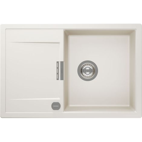 Schock Einbauspüle Cristadur Mono D-100 A Magnolia Exzenterbedienung (1/2)