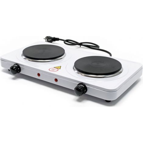 Plaque de cuisson électrique double de camping 2000 watts