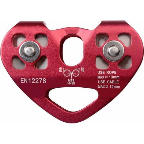 Doppelte Seilrolle, 30 kN/6700 lbs. Outdoor-Klettern: Das ultimative Werkzeug für atemberaubende Erlebnisse (1/5)