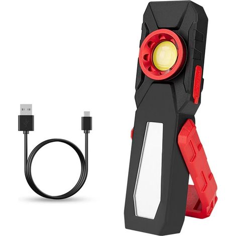 Lanterne LED rechargeable magnétique 3 W 170 lm 2000 mAh 2 modes (1/5)