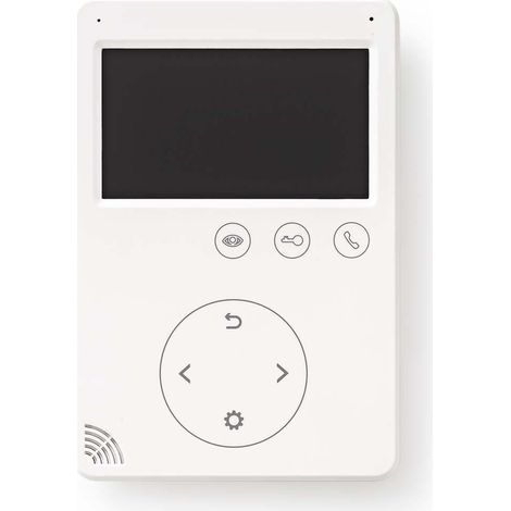 Moniteur d'Interphone Vidéo avec écran 4,3" en blanc - NEDIS - (1/5)