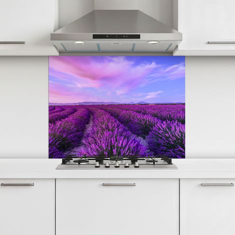 CRÉDENCE CUISINE Lavande - Pourpre - Fleurs - Nature 80x60 cm