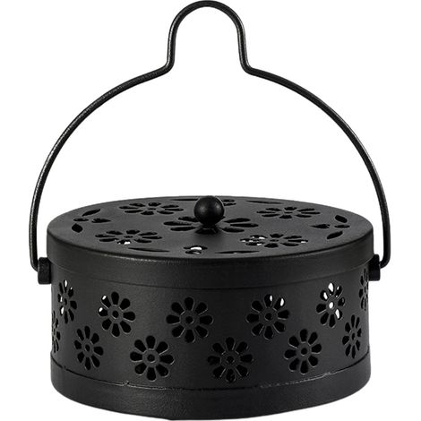 Support à spirales anti-moustiques creux, boîte multifonction pour chambre, bureau ou étude, contenant des spirales répulsives. (1/5)
