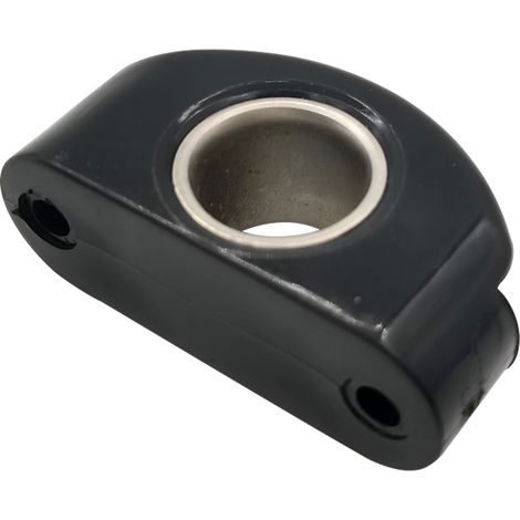 Cable guide made of black nylon in seawater-resistant stainless steel 304, cable guide for motorhomes and yachts, accessories for ship and yacht fittings, 4123 mm.
