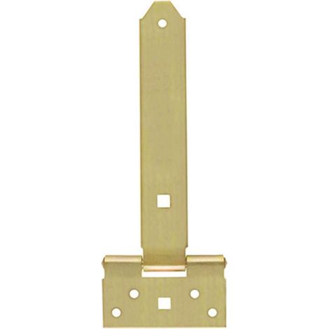 Bandella a cerniera con piastra leggera zincata gialla 300x33x3 mm