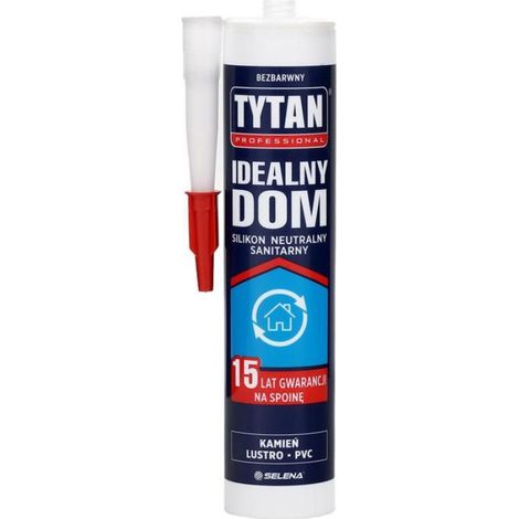 Mastic Silicone Sanitaire - 280 ml - Transparent - Séchage Rapide - Antifongique - 1 Pièce