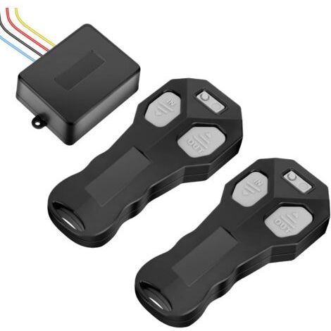 Télécommande universelle sans fil pour treuil, double commande, RF 12V-24V, portée de 30 mètres, compatible avec Warn, Ramsey, Superwinch, Smittybilt et Gorilla. (1/5)