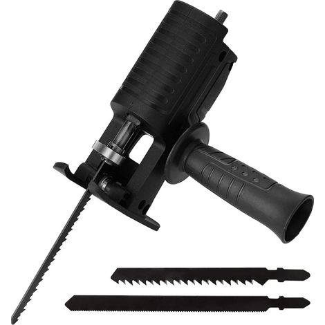READCLY-Taladro eléctrico Sierra eléctrica modificada, sable para el hogar Sierra recíproca Potencia para Jig Herramienta de corte de carpintería portátil con adaptador inalámbrico (1/5)