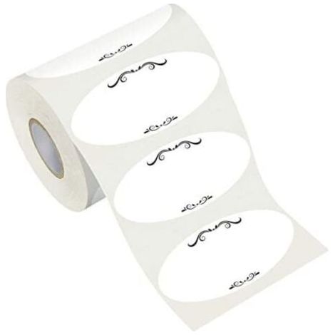 600 wiederverwendbare Aufkleber mit Motiven, 2 x 1 Zoll, wasserdicht und ölbeständig, geeignet für Lebensmittelbehälter, Küche, Restaurant, Vorratskammer (1/5)