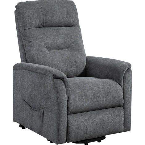Fauteuil Relax Manuel Détente et Confort Maximum Modèle Argos Gris 110 x 92 x 78 cm (1/4)