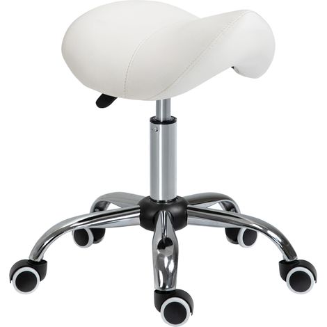 Tabouret de massage selle ergonomique PESCARA blanc (1/5)