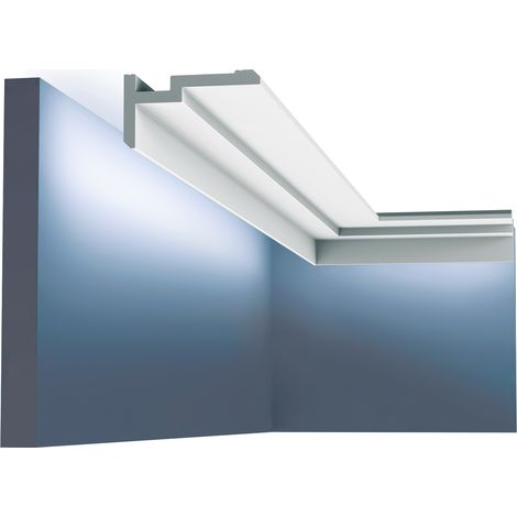 Cornisa Orac Decor CX197 MODERN U-STEPS Moldura decorativa Moldura decorativa pared Luz indirecta diseño moderno blanco 2 m