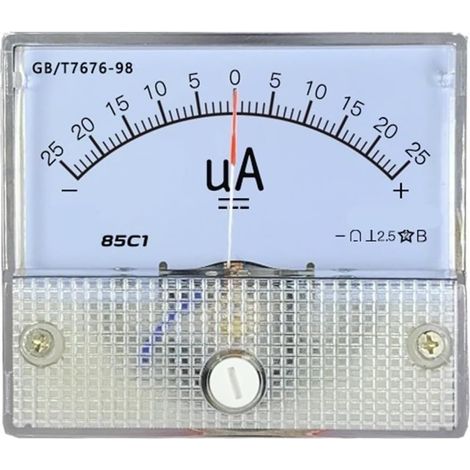 1 Ampèremètre Analogique Bidirectionnel DC 85C1 Pour Mesure Courant Électrique Tableau De Bord (1/3)