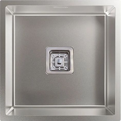 Évier edesa makalu be 40x40 1c r-10 sous plan 44x44 cm (1/3)