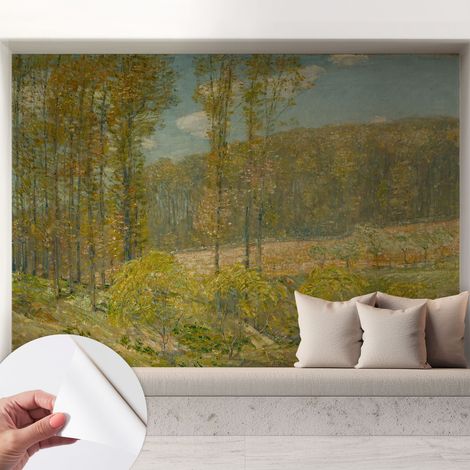 Papier peint adhésif autocollant pour salon chambre à coucher peint imprimé pour mur Paysage forestier 208x146 cm (1/5)
