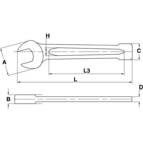 Feststehender Schraubenschlüssel, 24 TENGTOOLS 902024 160740106 (1/2)