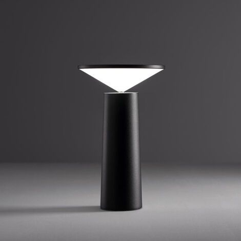 Lampada da tavolo a LED senza fili, ricaricabile tramite USB, luce notturna touch con luminosità regolabile, 3 colori, per uso interno ed esterno (ad esempio in ristoranti e bar), grado di protezione 