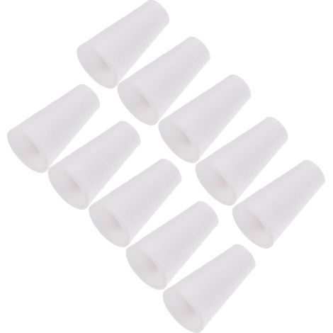 Boutons de Cordon Blanc en Plastique Accessoire Simple 15 Pièces Diamètre Intérieur 2,5 Mm pour Stores Vénitiens et Stores Romains (1/5)