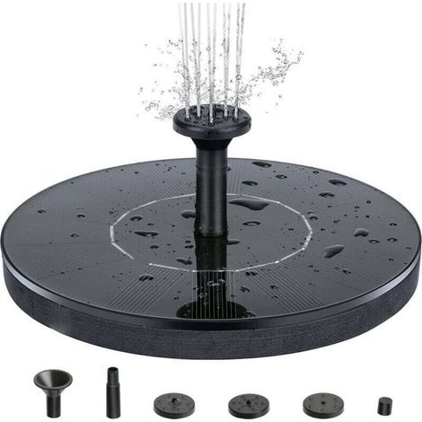 18cm Fontaine Solaire, Pompe à Eau Solaire Aucun Plantes Batterie ou Electricité pour Bassin / Piscine / Décoration de Jardin (1/4)