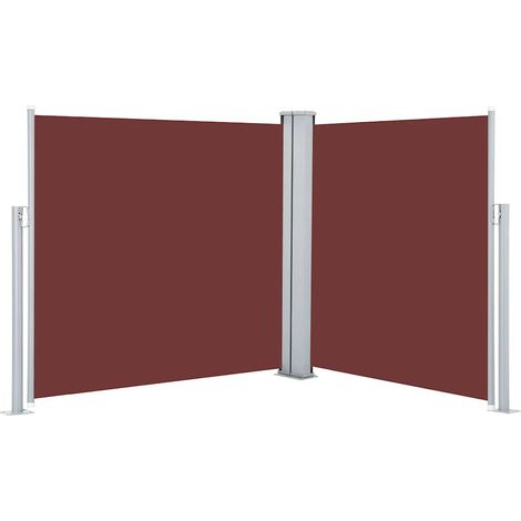 Maison Exclusive - Ausziehbare Seitenmarkise Braun 100 x 600 cm (1/5)