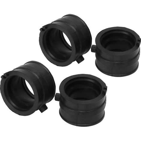 Jeu d'adaptateurs en caoutchouc pour bottes de collecteur d'admission Carb, 4 pièces, pour NV400 CJ ​​CK Steed 400 VRX400T NV600 VT600C VT600CD Shadow